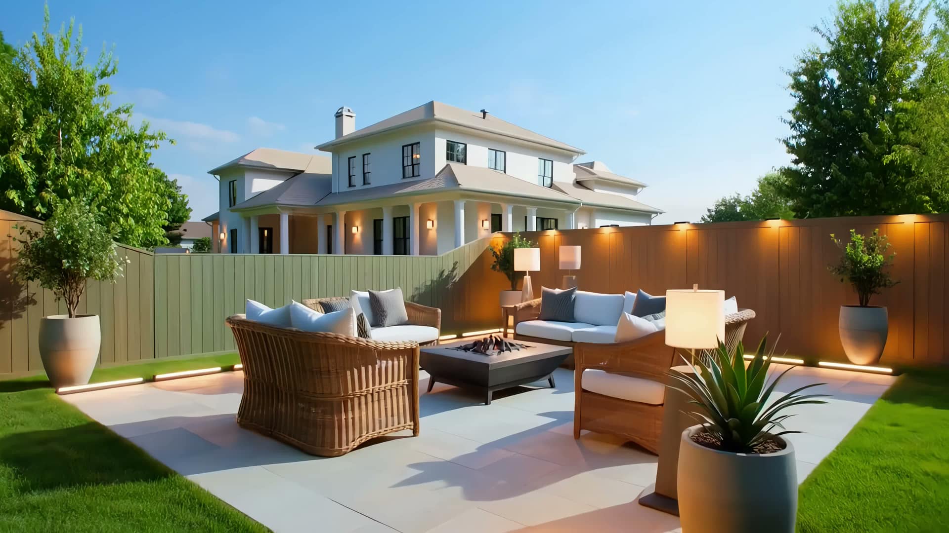 Outdoor lighting project by PowerFlow Solution