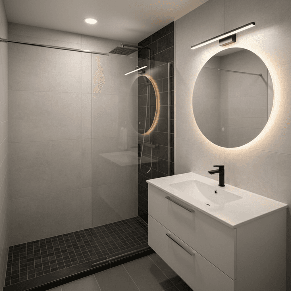 After shower plumbing renovation by PowerFlow Solution