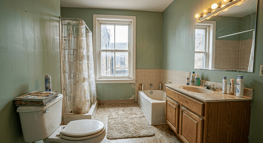 Before finished plumbing renovation by PowerFlow Solution